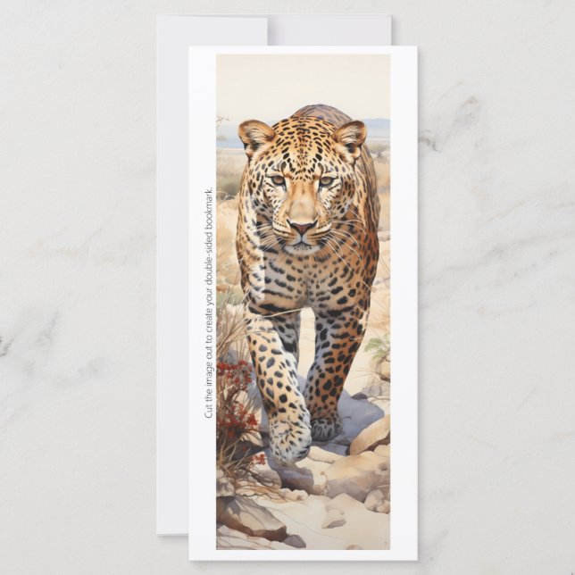 Créez votre propre carte de signet de guépard sauv (Devant)