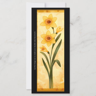 Créez votre propre carte de signet de jonquilles j