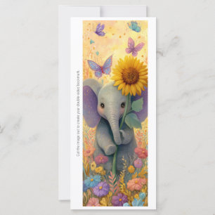 Créez votre propre carte de signet éléphant tourne