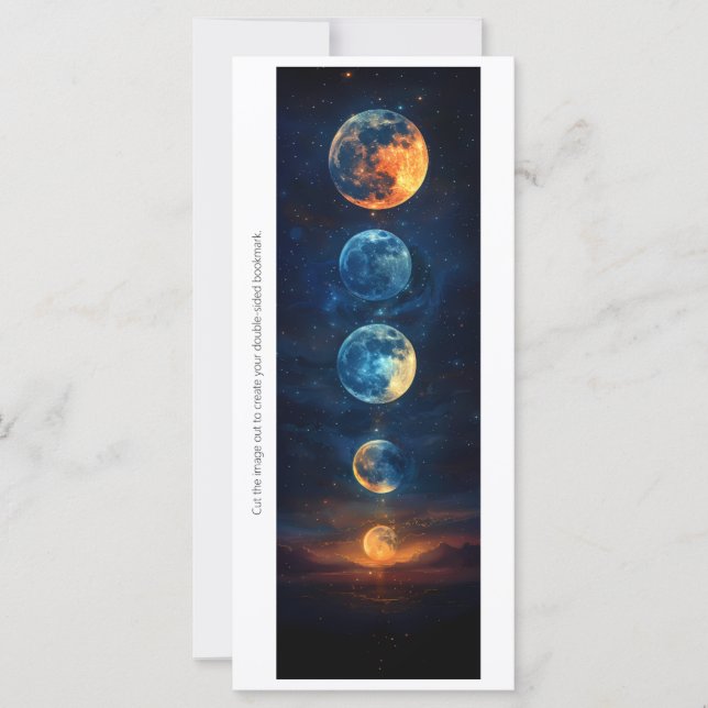 Créez votre propre carte de signet Many Moons (Devant)
