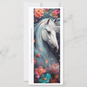 Créez votre propre carte de signet Roses White Hor