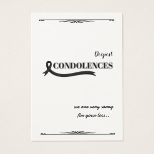 Créez Votre Propre Carte de Sympathie Simple 3,5" 