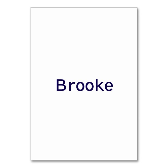 Créez votre propre carte de table (Par défaut)