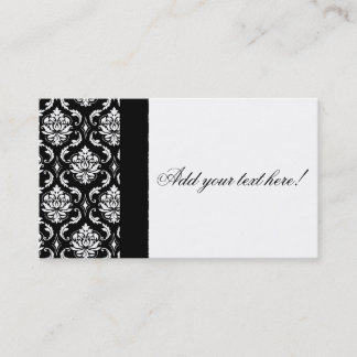 Créez votre propre carte de visite de damassé
