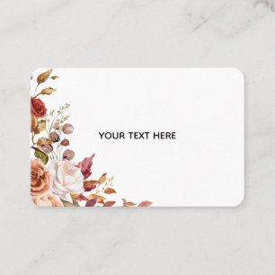 Créez votre propre carte de visite florale