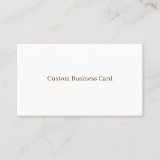 Créez Votre Propre Carte de Visite Mate Blanche Cl
