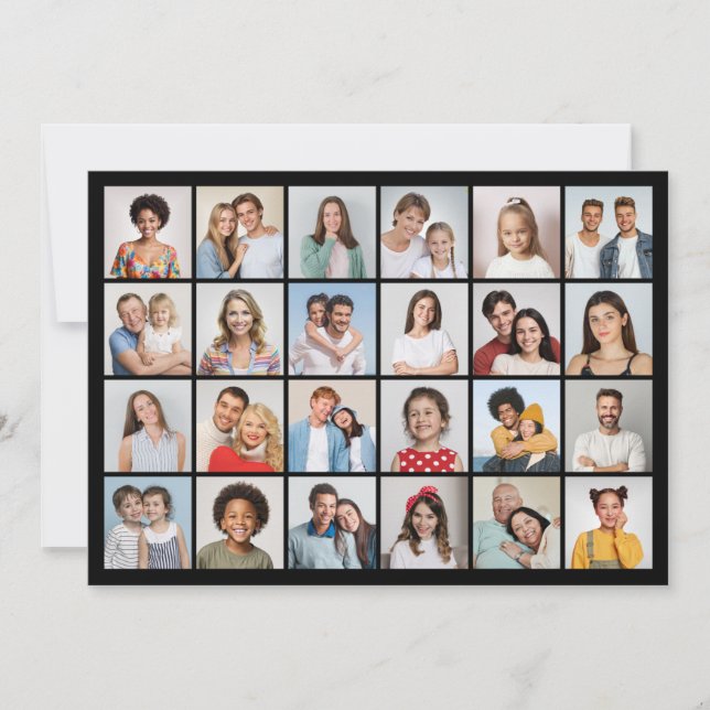 Créez votre propre carte de vœux avec 24 photos (Devant)