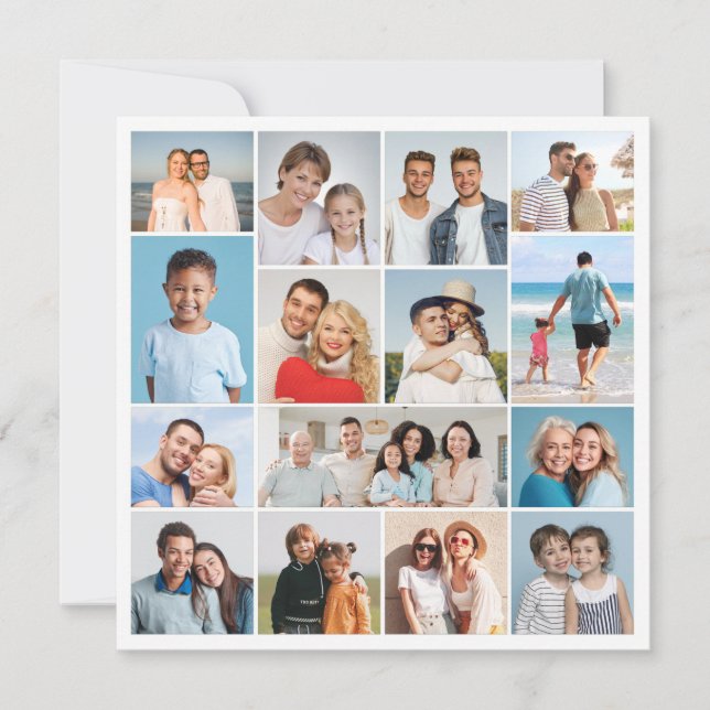 Créez votre propre carte de vœux avec collage de 1 (Devant)