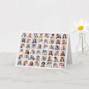 Créez votre propre carte de vœux collage de 48 pho