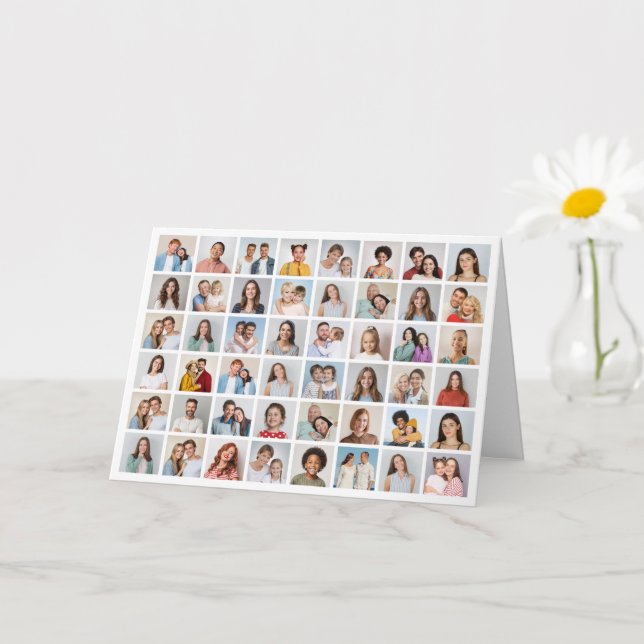 Créez votre propre carte de vœux collage de 48 pho (Petite plante)