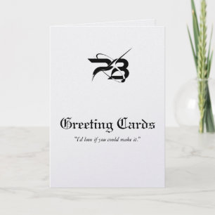 Créez Votre Propre Carte De Vœux Simple Pliée 5" x