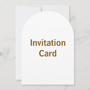Créez votre propre carte d'invitation d'arche 5" x