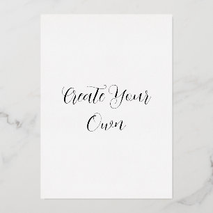 Créez votre propre carte Foil Holiday