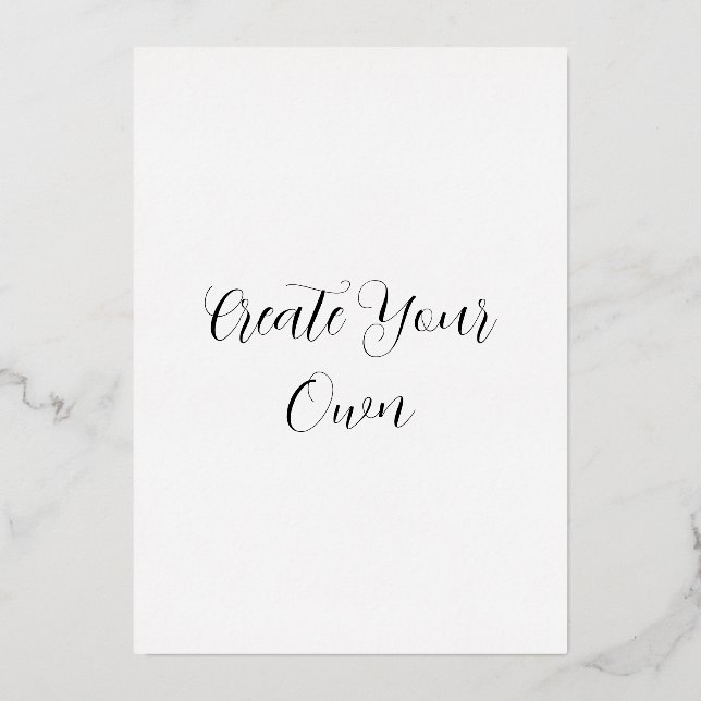 Créez votre propre carte Foil Holiday (Recto)