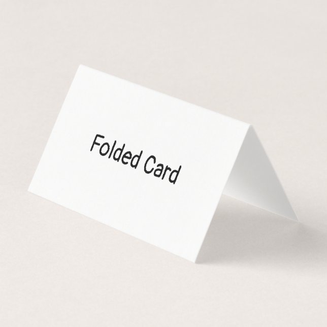 Créez Votre Propre Carte Horizontale Pliée (Front)