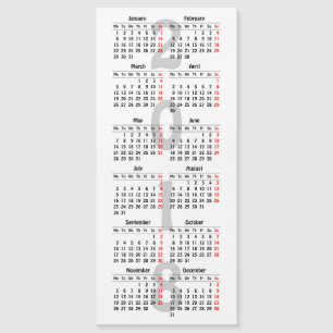 Créez votre propre carte magnétique calendrier 201