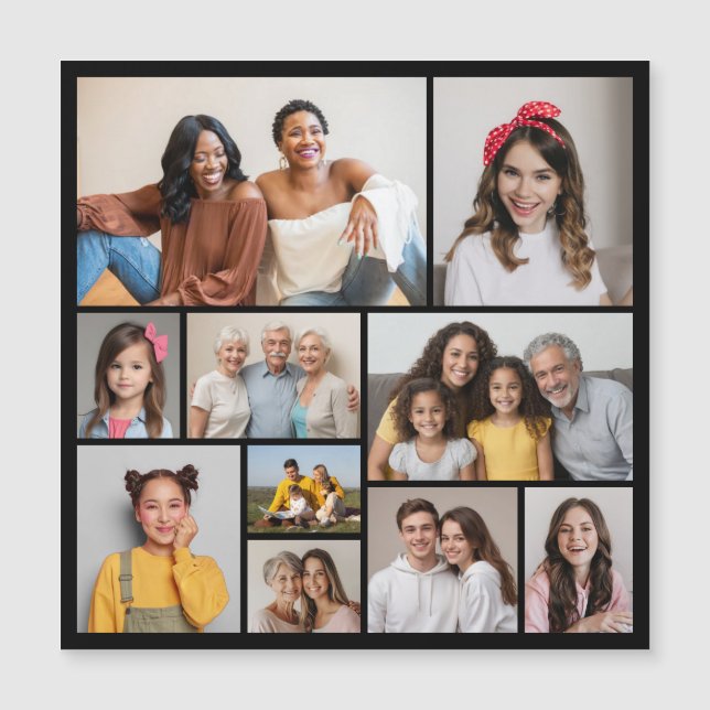 Créez Votre Propre Carte Magnétique Collage De 10  (Devant)