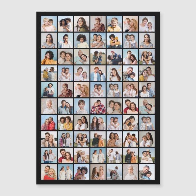 Créez votre propre carte magnétique de collage de  (Devant)