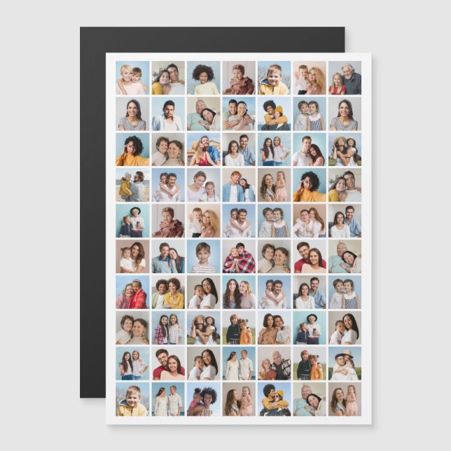 Créez votre propre carte magnétique de collage pho (Devant / Derrière)