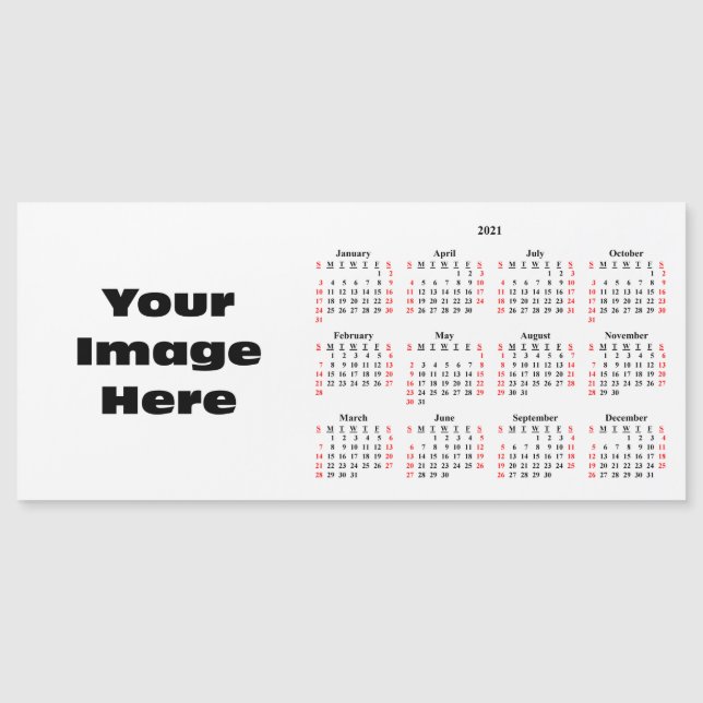 Créez votre propre carte magnétique du calendrier  (Devant)