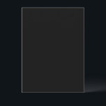 Créez votre propre carte noire personnalisée<br><div class="desc">Faites-le uniquement à vous avec ce modèle personnalisable noir. Ajoutez votre propre texte,  photo ou oeuvre d'art pour créer un cadeau personnalisé idéal pour les anniversaires,  les mariages,  les anniversaires ou toute occasion. Élégant,  polyvalent et intemporel en noir classique.</div>