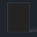 Créez votre propre carte noire personnalisée<br><div class="desc">Faites-le uniquement à vous avec ce modèle personnalisable noir. Ajoutez votre propre texte,  photo ou oeuvre d'art pour créer un cadeau personnalisé idéal pour les anniversaires,  les mariages,  les anniversaires ou toute occasion. Élégant,  polyvalent et intemporel en noir classique.</div>