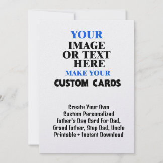 Créez Votre Propre Carte Personnalisée Pour Papa #