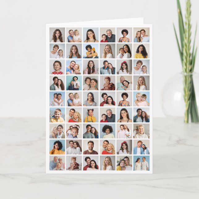 Créez votre propre carte photo Collage de 54 (Devant)
