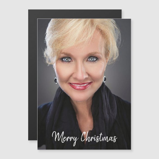 Créez votre propre Carte photo magnétique (Devant / Derrière)