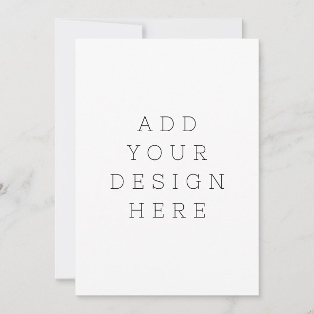 créez votre propre carte plate 5" x 7" (Devant)