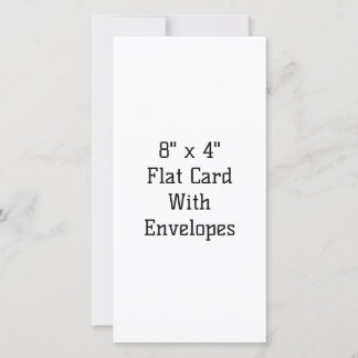 Créez votre propre carte plate 8" x 4" avec envelo