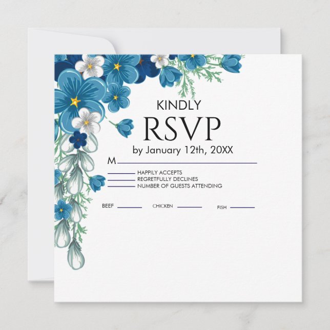 Créez votre propre carte plate rustique de mariage (Devant)