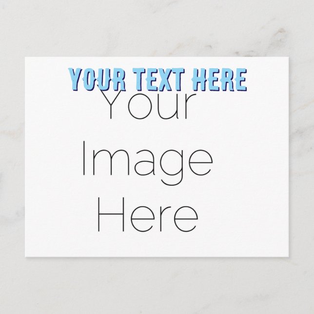créez votre propre carte postale avec texte et pho (Devant)