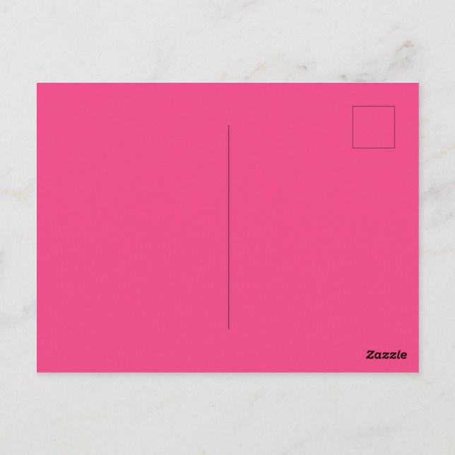 Créez votre propre carte postale brillante couleur (Dos)