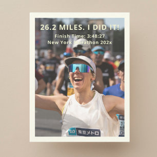 Créez votre propre carte postale photo de course à