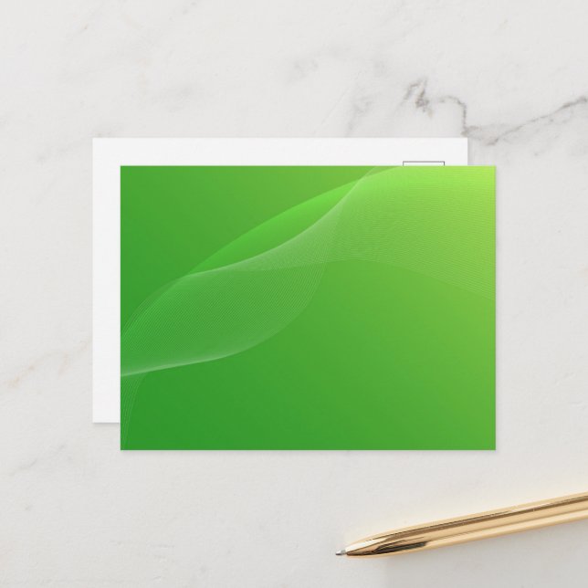 CRÉEZ VOTRE PROPRE CARTE POSTALE VERTE (Devant/Arrière en situation)