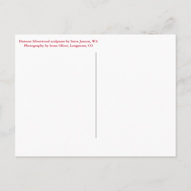 Créez votre propre carte postale verticale (Dos)