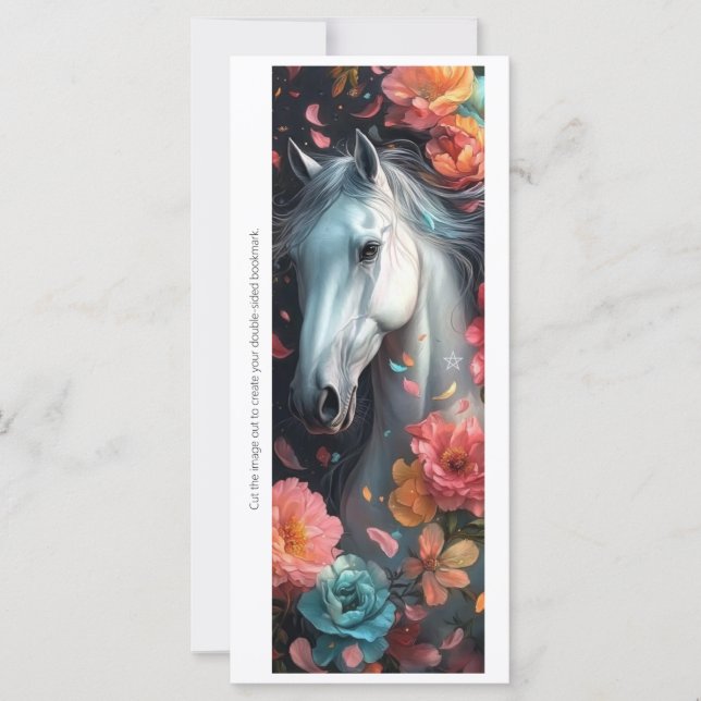 Créez votre propre carte signet en forme de fleurs (Devant)