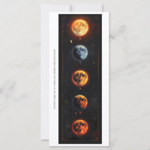 Créez votre propre carte signet Lune Rouge