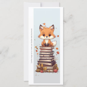 Créez votre propre carte signet Red Fox pour un le