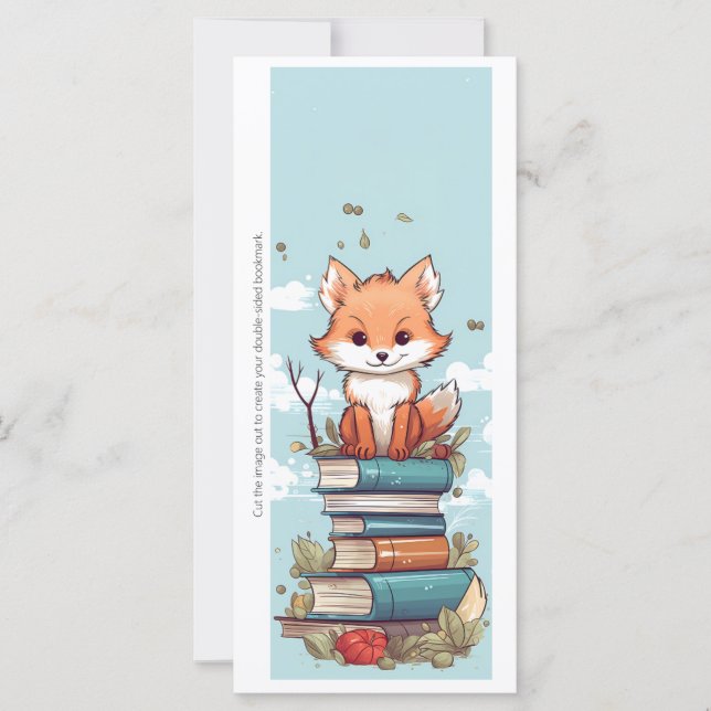 Créez votre propre carte signet Red Fox Wiley (Devant)