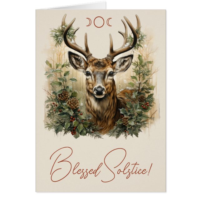 Créez votre propre cerf de solstice de la forêt bé (Devant)