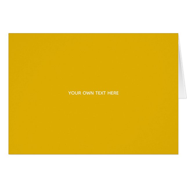 Créez Votre Propre Conception Personnalisée Jaune (Devant horizontal)