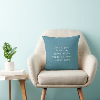 Créez votre propre Coussin de Citation – Bleu sarc
