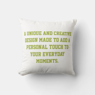 Créez votre propre coussin décoratif personnalisé