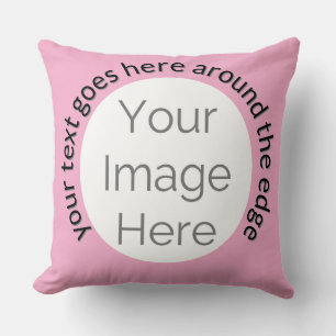 créez votre propre Coussin Décoratif rose photo