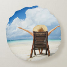 Créez votre propre coussin rond de photo