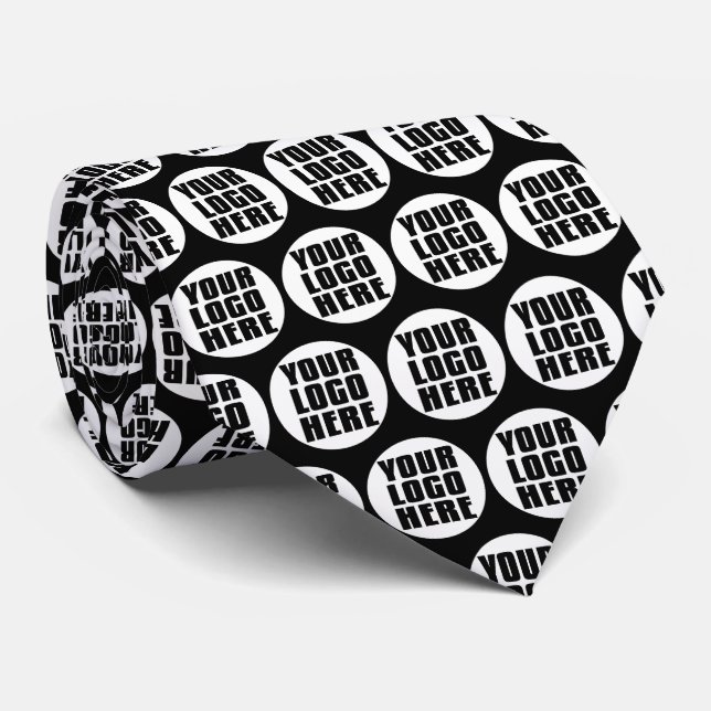 Créez votre propre Cravate de logo d'entreprise (Roulé)