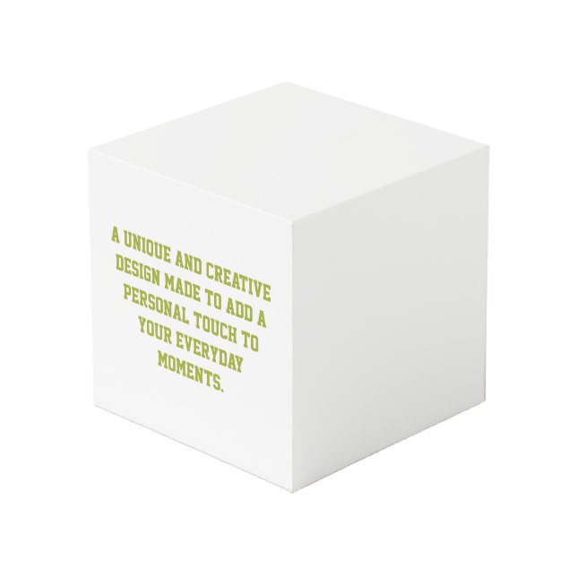 Créez votre propre cube photo de 4" (Angle devant)