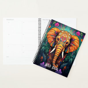 Créez votre propre éléphant tribal floral